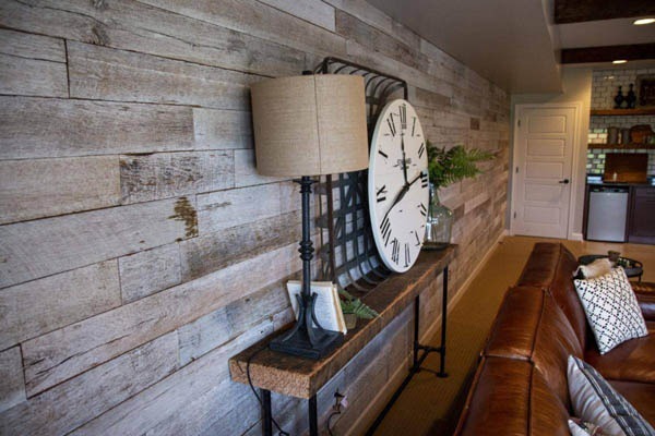 Whitewashed Reclaimed Wall Board