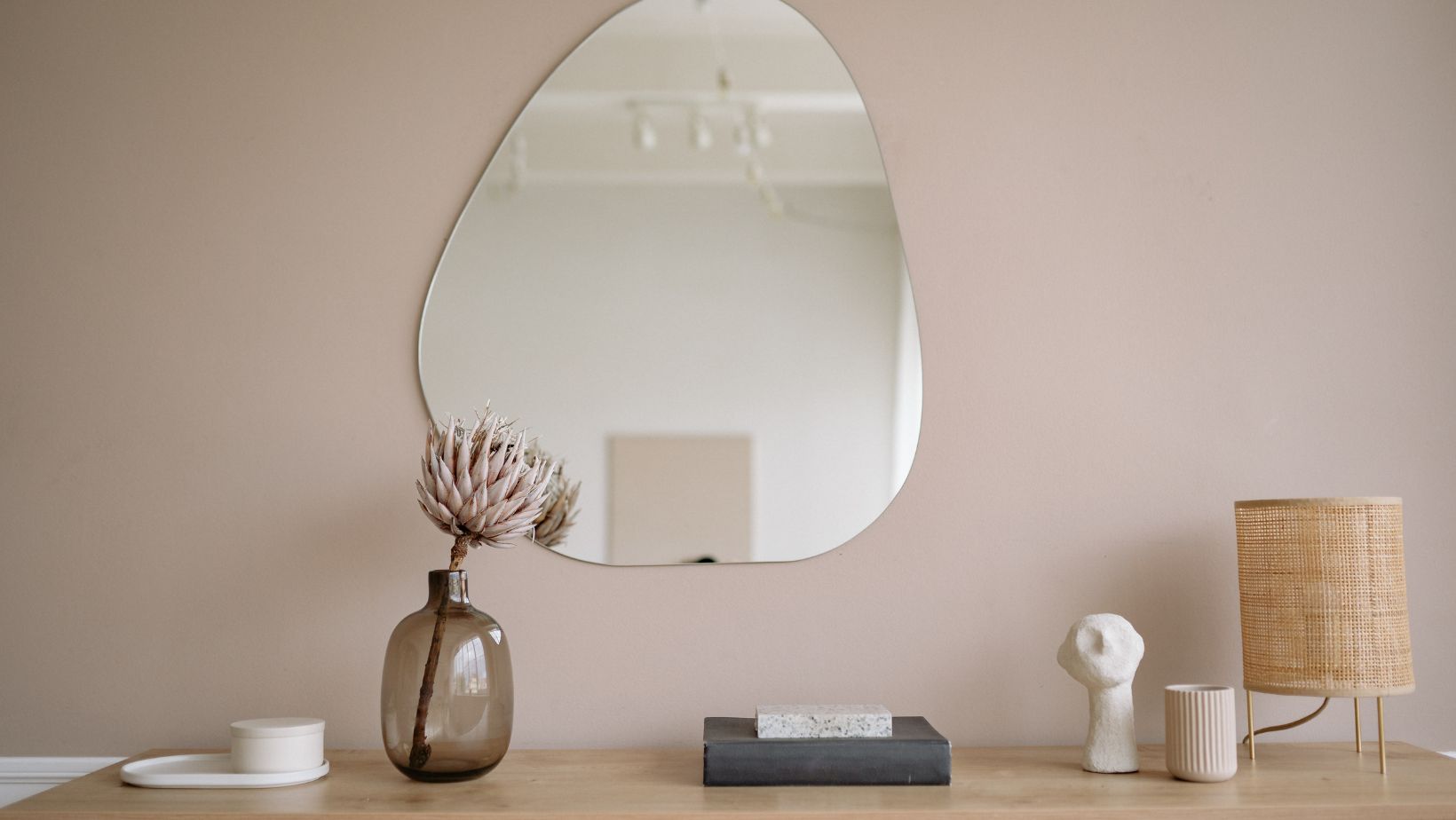 A uniquely-shaped mirror