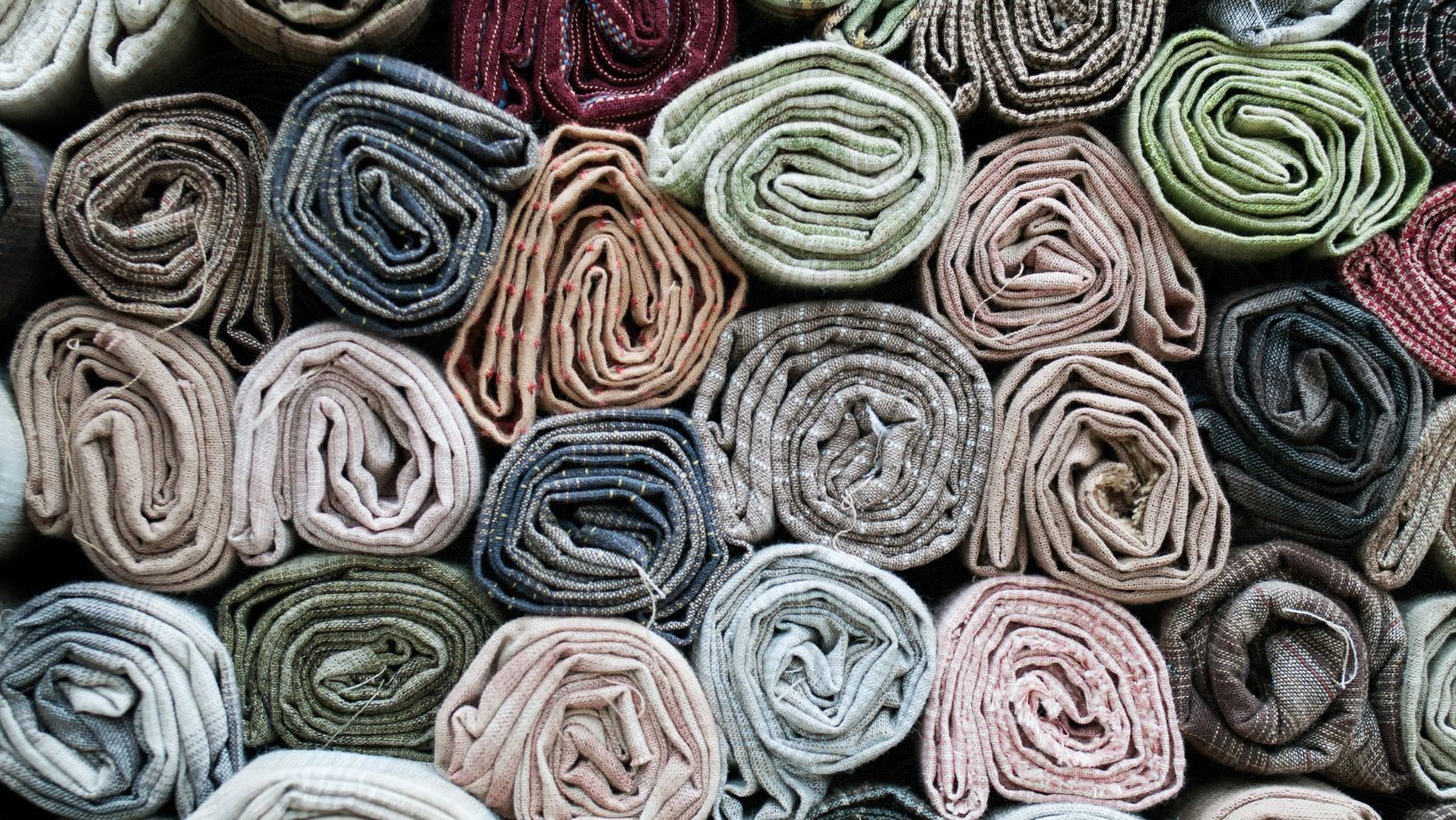 A collection of colorful fabrics