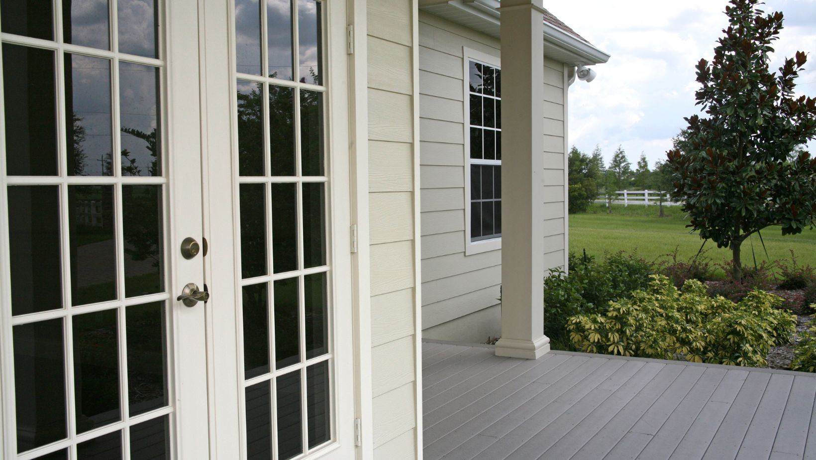 french doors overlooking the yard