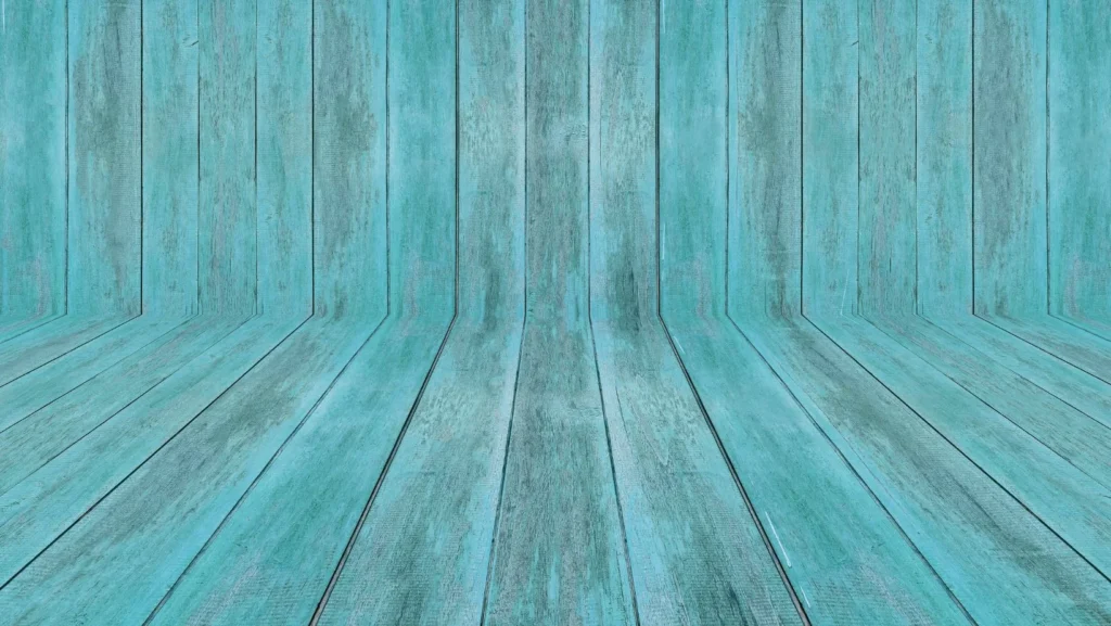 Blue-colored wood flooring